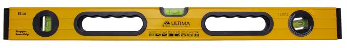 Уровень алюминиевый "Ultima" 600 мм фрез 3 глазка (1 поворот.)