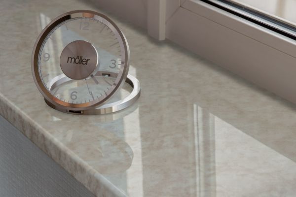 Подоконники пвх «Möller» (Moeller, Меллер) цветной глянцевый крем-брюле Подоконники пвх «Möller» (Moeller, Меллер) цветной глянцевый крем-брюле